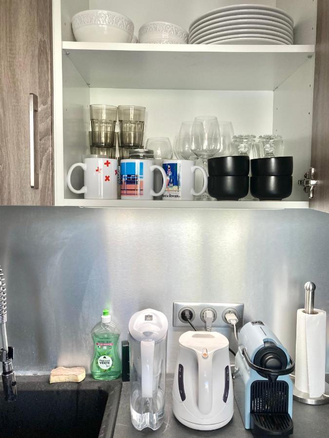 Nice West Cosy Flat Balcony, Near Airport, Train, Beach, Public Transport, Supermarket, Comfortable And Well Equipped Apartman Kültér fotó