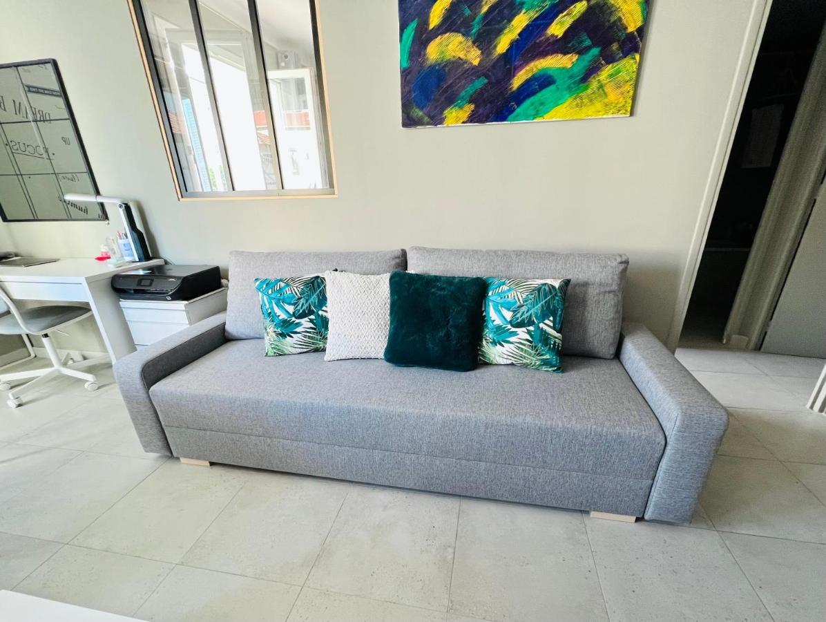 Nice West Cosy Flat Balcony, Near Airport, Train, Beach, Public Transport, Supermarket, Comfortable And Well Equipped Apartman Kültér fotó